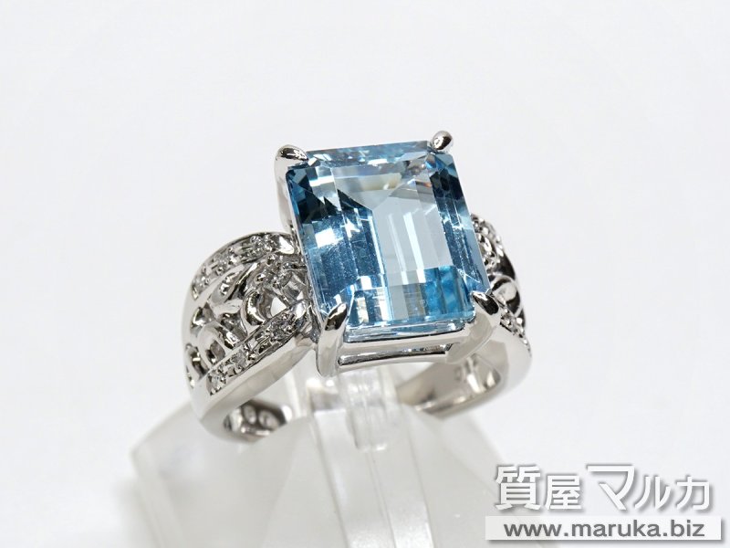 タサキ アクアマリン 5.6ct リングの買取・質預かり｜大阪の質屋マルカ