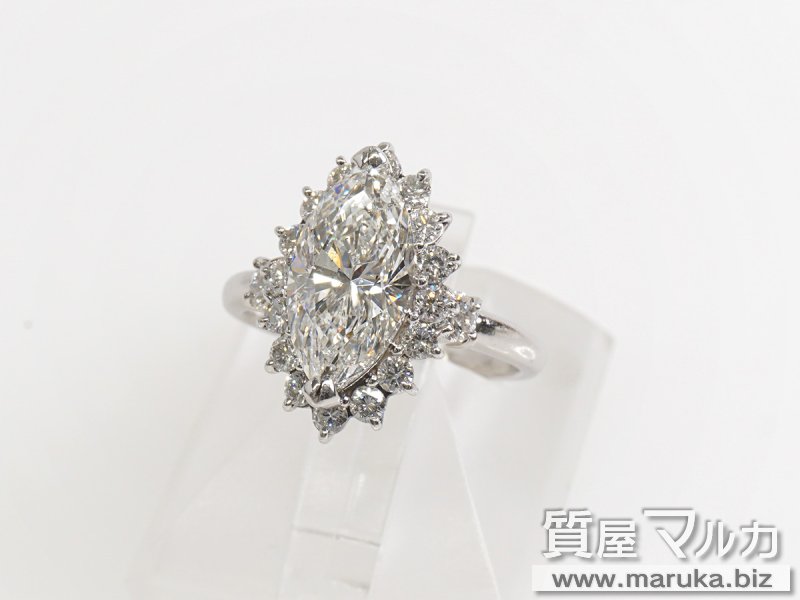 Pt900 マーキーズダイヤモンド 3.0ct リングの買取・質預かり｜大阪の質屋マルカ