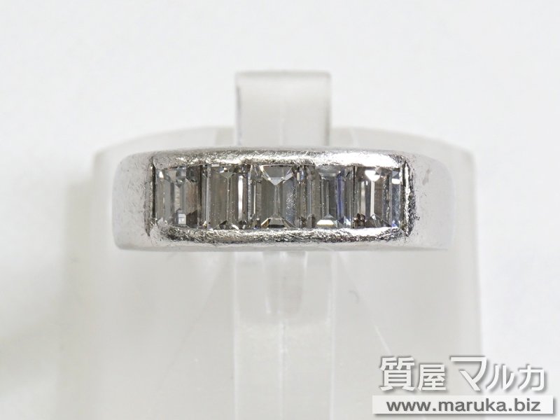 Pt900 角ダイヤモンド 1.25ct リングの買取・質預かり｜大阪の質屋マルカ