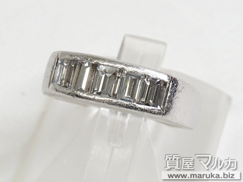 Pt900 角ダイヤモンド 1.25ct リングの買取・質預かり｜大阪の質屋マルカ