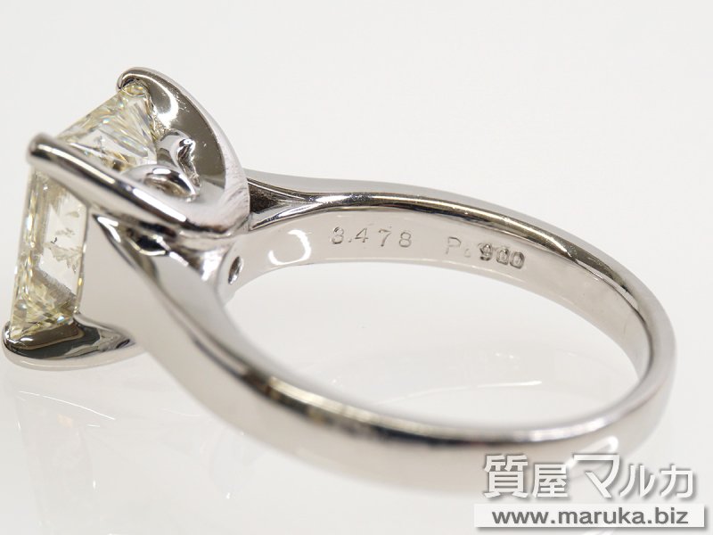 イエローダイヤモンド 3.47ct リングの買取・質預かり｜大阪の質屋マルカ