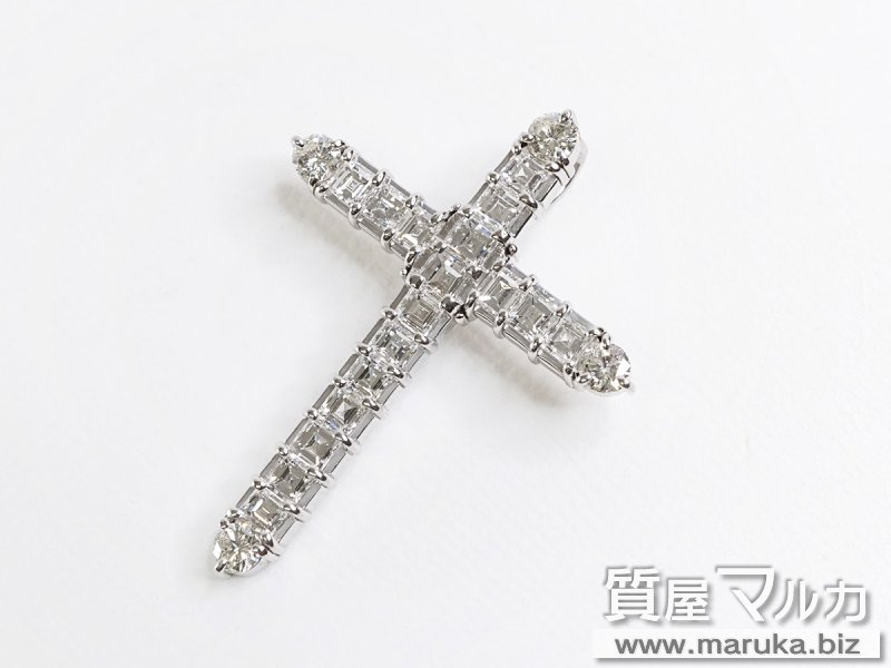Pt900・ダイヤモンド3ct 十字架ペンダントの買取・質預かり｜大阪の質屋マルカ