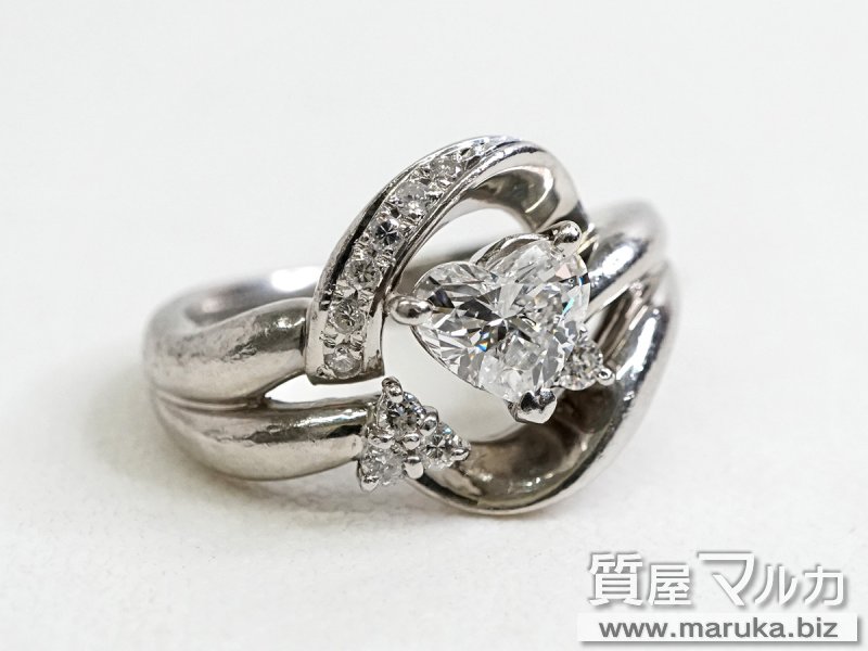 Pt900 ハートダイヤモンド1.01ct リングの買取・質預かり｜大阪の質屋マルカ