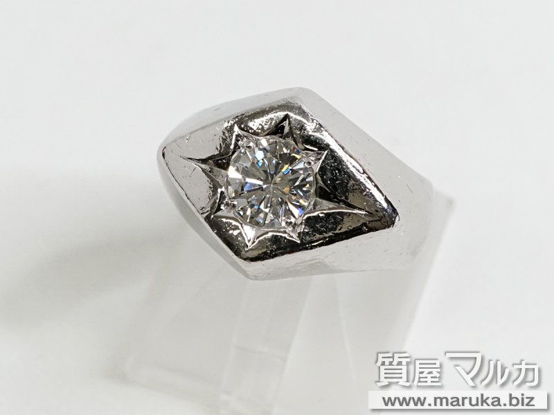 Pt900 ダイヤモンド1.4ct 印台リングの買取・質預かり｜大阪の質屋マルカ