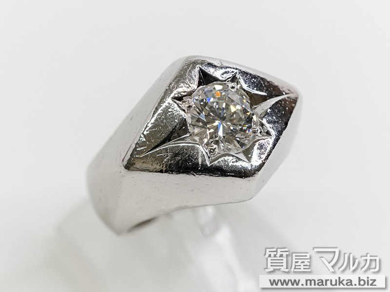 Pt900 ダイヤモンド1.4ct 印台リングの買取・質預かり｜大阪の質屋マルカ