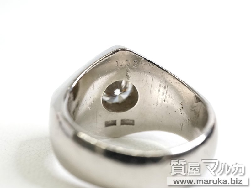 Pt900 ダイヤモンド1.4ct 印台リングの買取・質預かり｜大阪の質屋マルカ