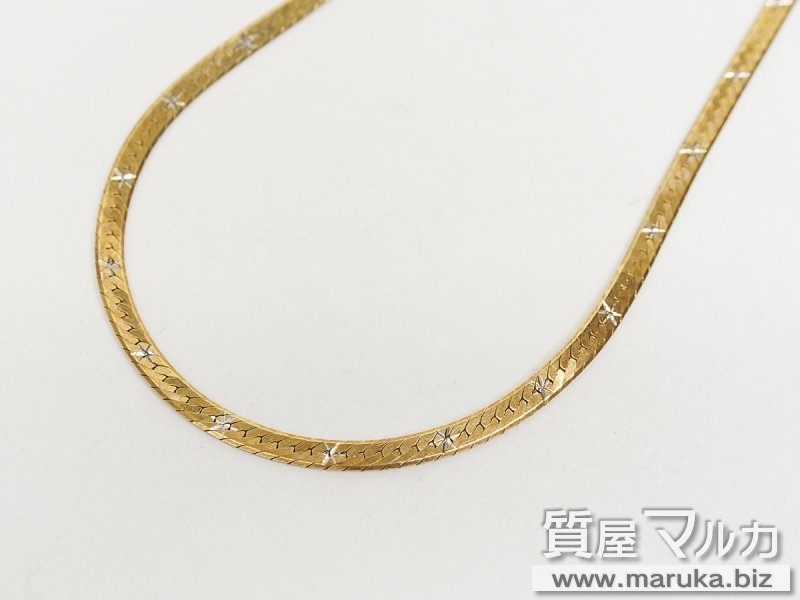 K18 オメガネックレス 12.4gの買取・質預かり｜大阪の質屋マルカ