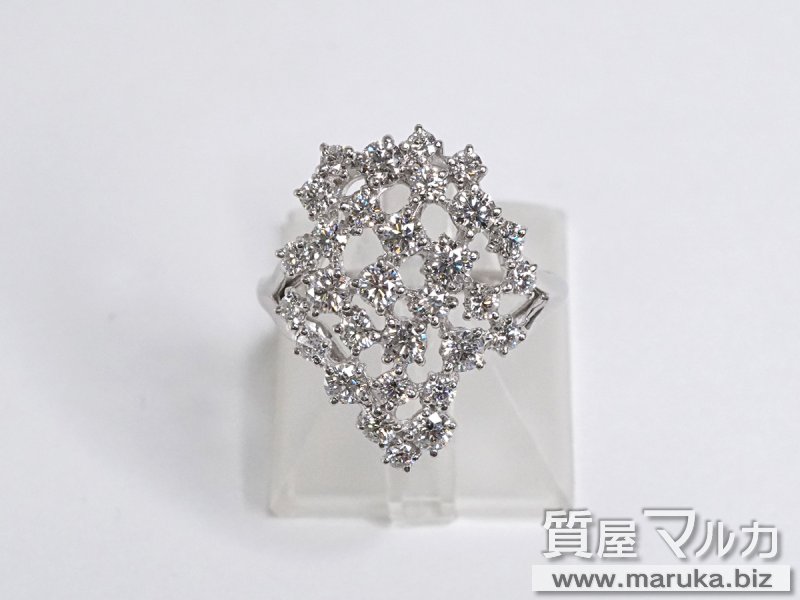Pt900 高品質ダイヤ デザインリングの買取・質預かり｜大阪の質屋マルカ