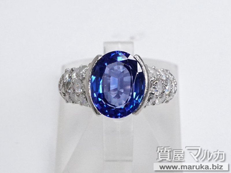 Pt900 タンザナイト5.2ct リングの買取・質預かり|大阪の質屋マルカ