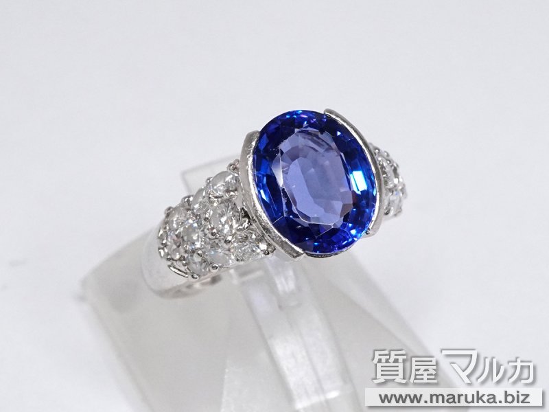Pt900 タンザナイト5.2ct リングの買取・質預かり|大阪の質屋マルカ