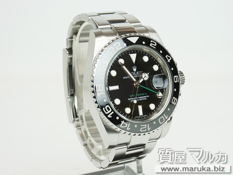 ロレックス GMTマスターII 116710LN 箱保付の買取・質預かり｜大阪の質屋マルカ