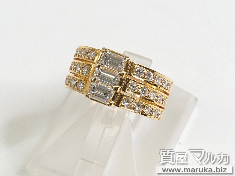 K18 ダイヤモンド 1.36ct ファッションリングの買取・質預かり|大阪の質屋マルカ