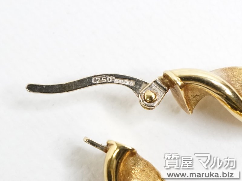 750イタリー刻印 ピアス 3.3gの買取・質預かり|大阪の質屋マルカ