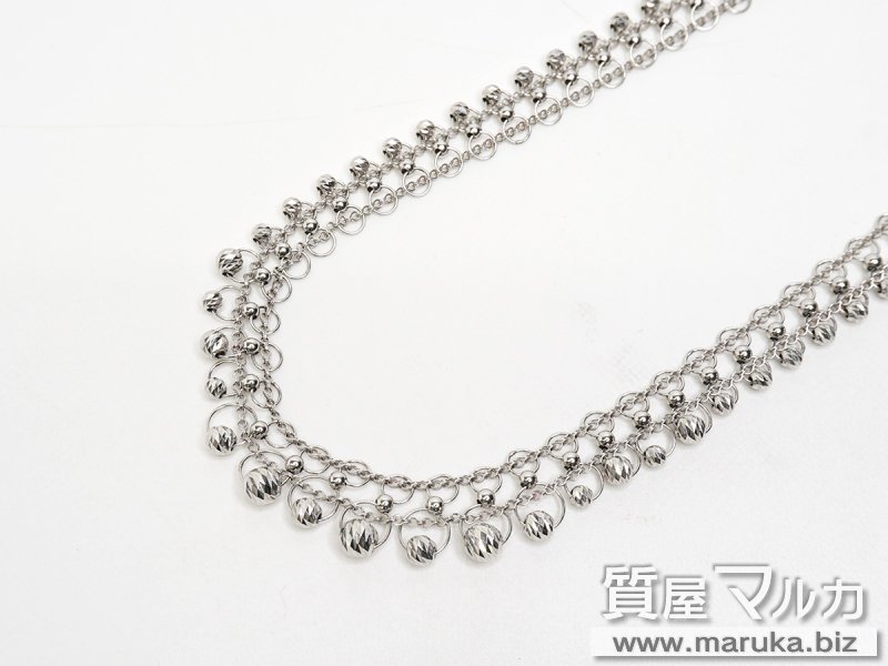 Pt850 ミラーボール ネックレス 25.2gの買取・質預かり｜大阪の質屋マルカ