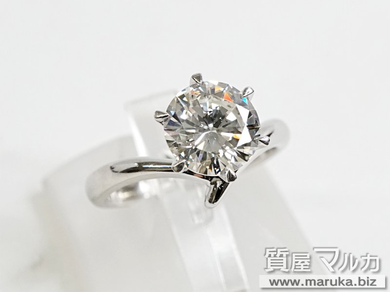 Pt900 ダイヤモンド 2.28ct 立爪リングの買取・質預かり｜大阪の質屋マルカ