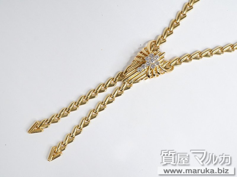 ジュネ 750YG ダイヤモンド ネックレスの買取・質預かり｜大阪の質屋マルカ