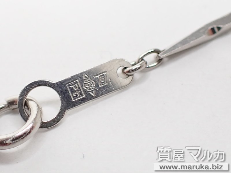 Pt850 切子デザインネックレス 7.0gの買取・質預かり｜大阪の質屋マルカ