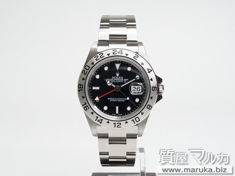 ロレックス エクスプローラーII 16570 黒文字盤の買取・質預かり｜大阪の質屋マルカ