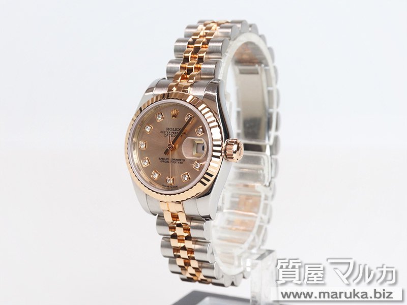 ロレックス レディース デイトジャスト 179171Gの買取・質預かり｜大阪の質屋マルカ
