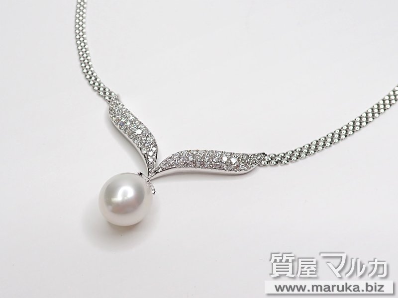 南洋バロックパール 13mm 750WG  ネックレスの買取・質預かり｜大阪の質屋マルカ