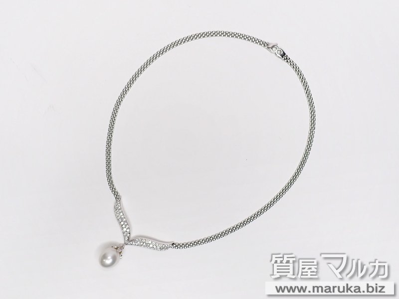 南洋バロックパール 13mm 750WG  ネックレスの買取・質預かり｜大阪の質屋マルカ