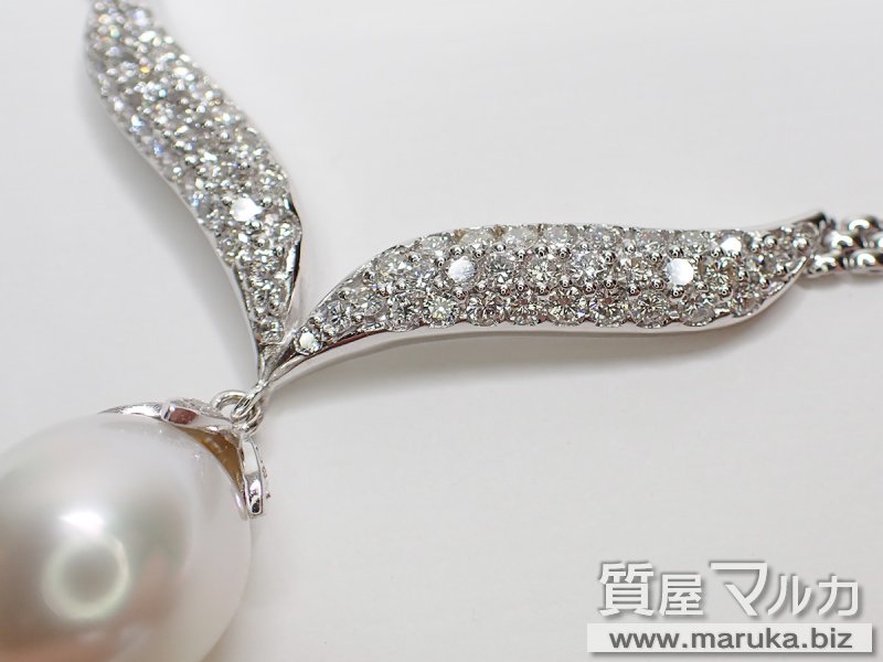 南洋バロックパール 13mm 750WG  ネックレスの買取・質預かり｜大阪の質屋マルカ