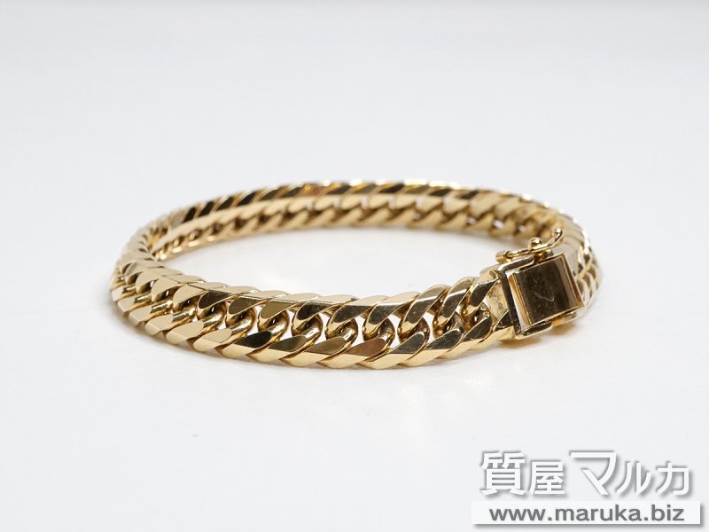K18 ダブル六面喜平ブレスレット 50.7gの買取・質預かり｜大阪の質屋マルカ