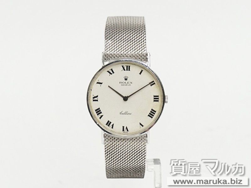 ロレックス チェリーニ WG 手巻 社外バンド付の買取・質預かり｜大阪の質屋マルカ