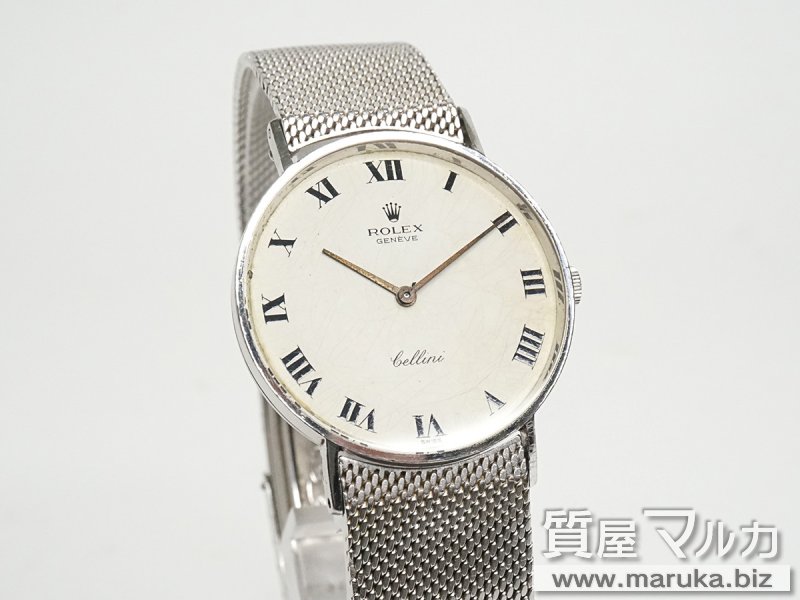ロレックス チェリーニ WG 手巻 社外バンド付の買取・質預かり｜大阪の質屋マルカ