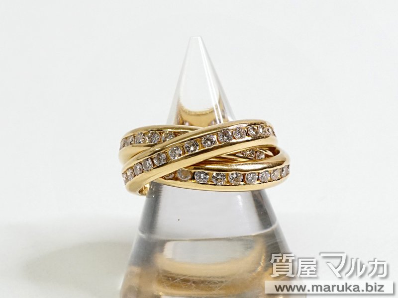 K18 トリニティ エタニティ ダイヤモンドリングの買取・質預かり｜大阪の質屋マルカ