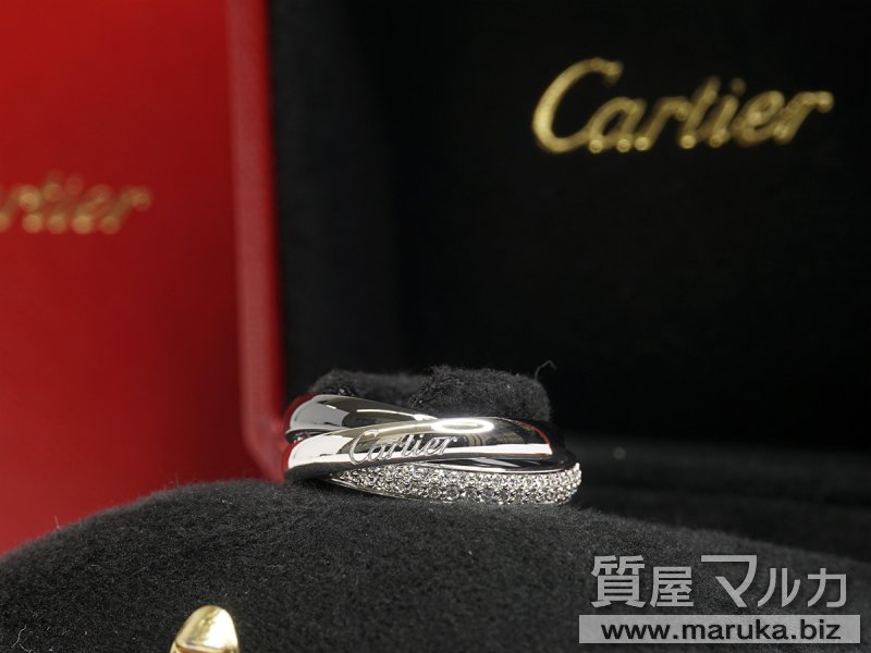 カルティエ トリニティリング 黒セラミック ダイヤモンドの買取・質預かり|大阪の質屋マルカ