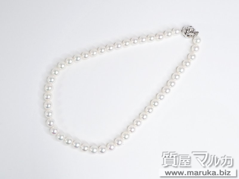 K18WG アコヤ真珠 8.5-9mm ネックレスの買取・質預かり｜大阪の質屋マルカ