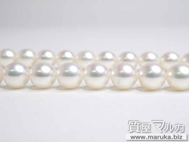 K18WG アコヤ真珠 8.5-9mm ネックレスの買取・質預かり｜大阪の質屋マルカ