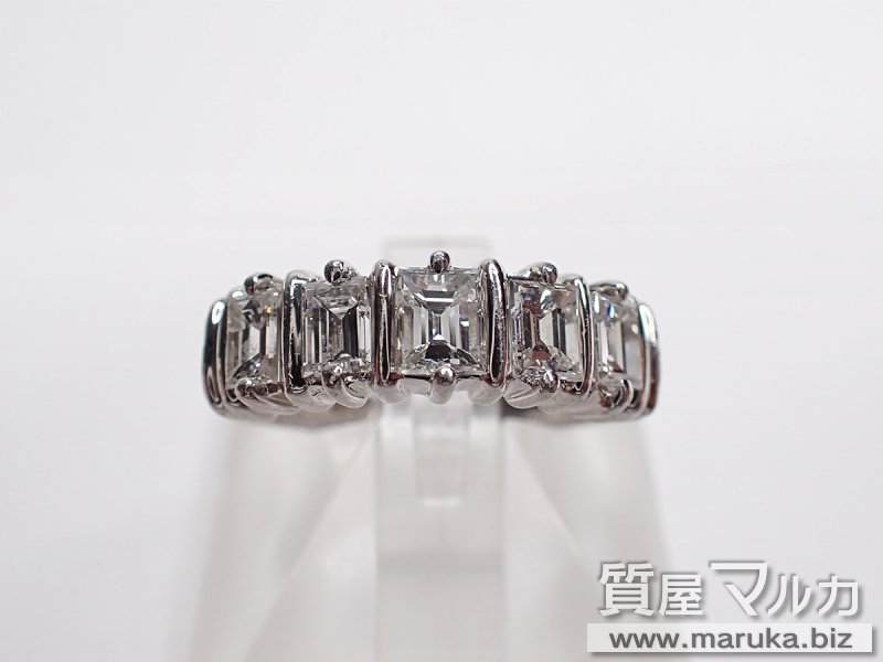 Pt900 ダイヤモンド 1.0ct 角一文字 リングの買取・質預かり|大阪の質屋マルカ