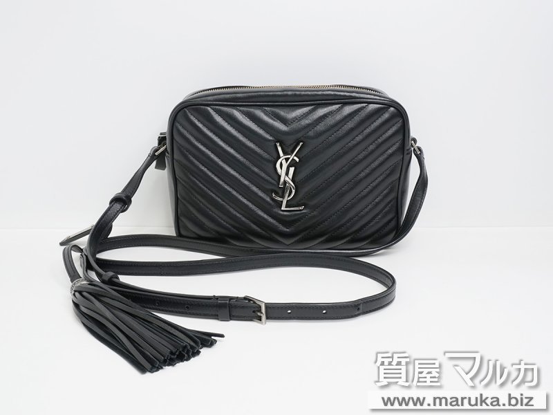 サンローラン ルー カメラバッグ Vステッチ カーフ 黒/SVの買取・質預かり｜大阪の質屋マルカ