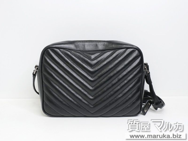 サンローラン ルー カメラバッグ Vステッチ カーフ 黒/SVの買取・質預かり｜大阪の質屋マルカ