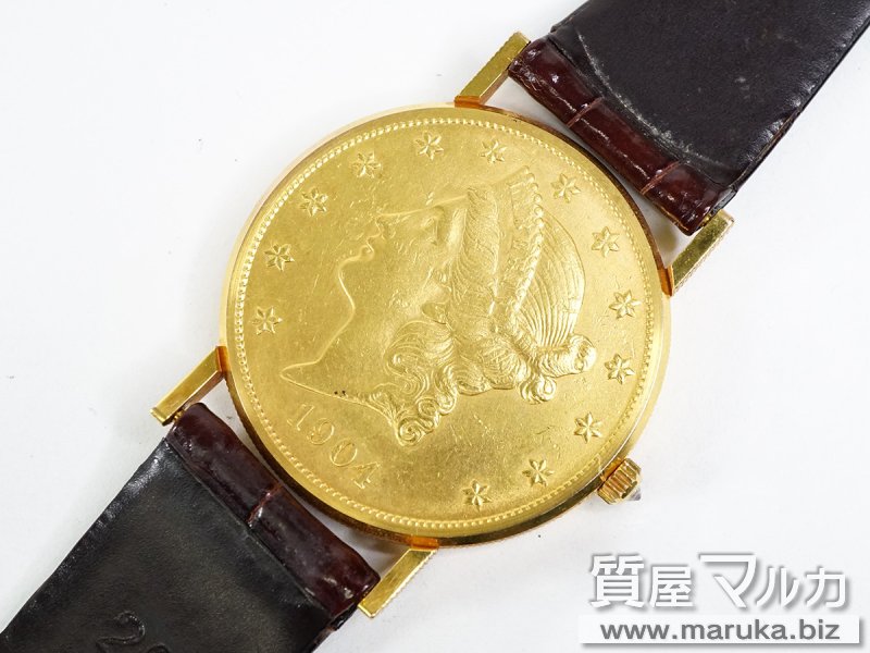 コルム コインウォッチ 39mm 社外革ベルト Qzの買取・質預かり｜大阪の質屋マルカ