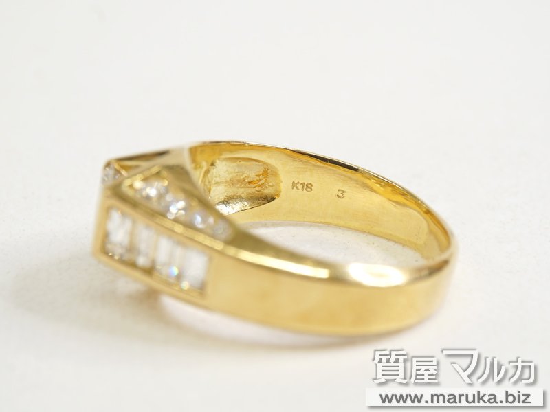 ダイヤモンド 0.55カラット k18 デザインリングの買取・質預かり|大阪の質屋マルカ