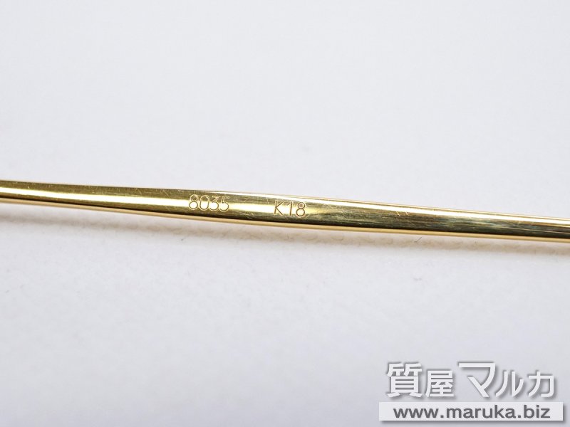 K18刻印 ゴールドフレーム メガネの買取・質預かり｜大阪の質屋マルカ
