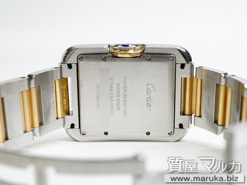 カルティエ タンクアングレーズLM SS/PG Qz W5310037の買取・質預かり｜大阪の質屋マルカ