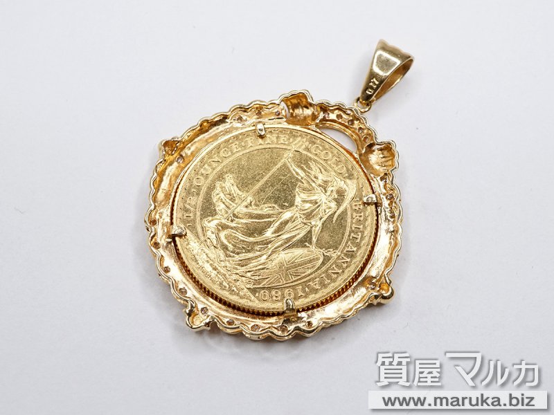 ブリタニア金貨 1/2オンス K18枠 ペンダントの買取・質預かり|大阪の質屋マルカ