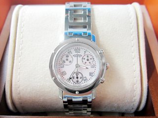 エルメス  クリッパー シェル文字盤 CL1.310.214 Qz｜川西市・雲雀丘の買取・質預かり｜質屋マルカ