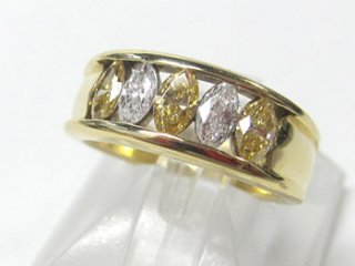 Pt イエローダイヤリング｜川西市・雲雀丘の買取・質預かり｜質屋マルカ