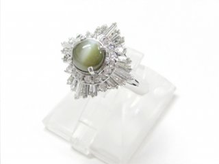 Pt キャッツアイリング｜豊中市の買取・質預かり｜質屋マルカ