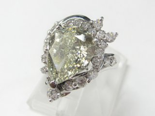 プラチナ ダイヤモンド 4.13ct デザインリング