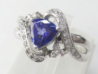 Pt タンザナイトリング｜江坂の買取・質預かり｜質屋マルカ