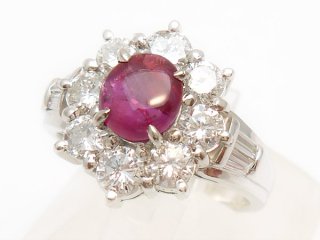 Pt スタールビー 0.93ct リング｜江坂の買取・質預かり｜質屋マルカ