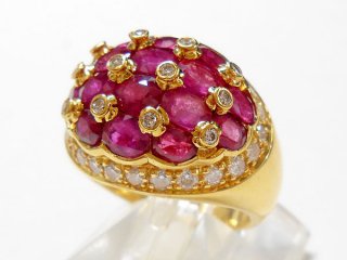 K18 ルビーデザインリング｜箕面市の買取・質預かり｜質屋マルカ