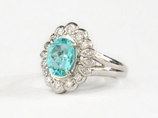 Pt パライバトルマリン 1.93ct リング｜箕面市の買取・質預かり｜質屋マルカ
