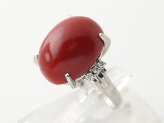 Pt900 さんごリング｜宝塚市の買取・質預かり｜質屋マルカ